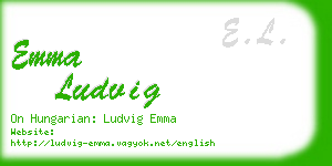 emma ludvig business card